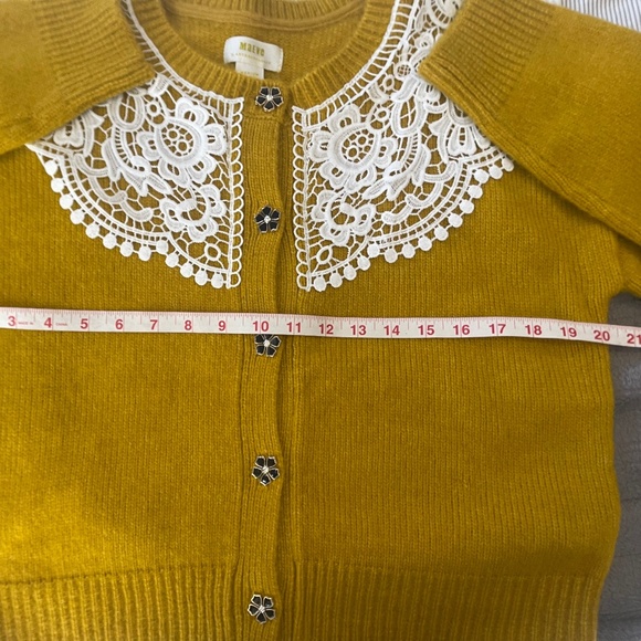 Anthropologie Maeve Lace Cardigan Sweater - Picture 6 of 13